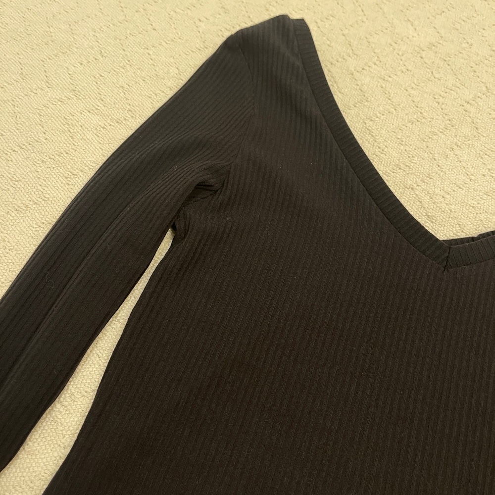 Topshop Ribbed Top - Picture 3 of 4